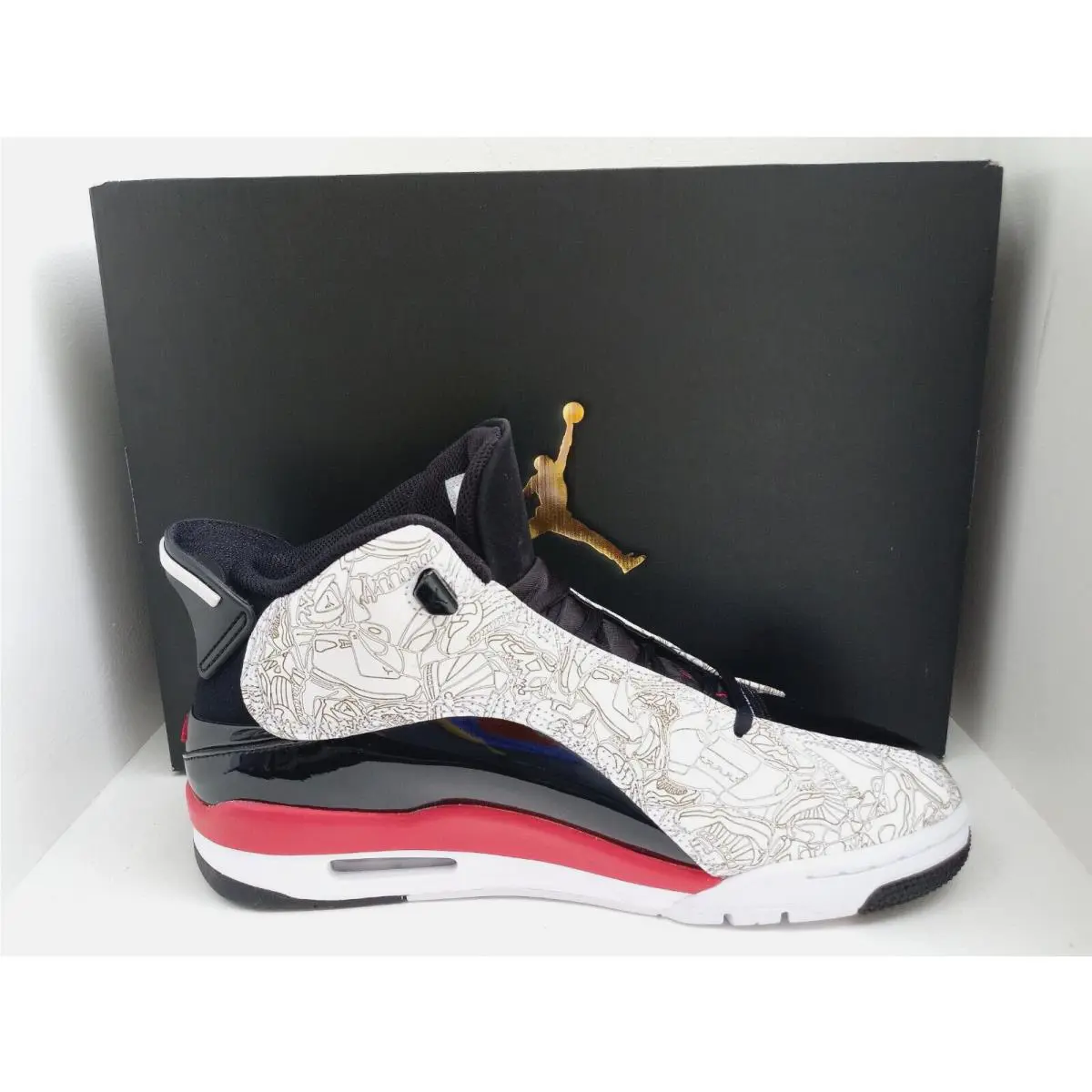Nike shoes - Air Jordan Dub Zero - Air Dub Zero - 311046 162 - WHITE/FIRE RED-BLACK 0