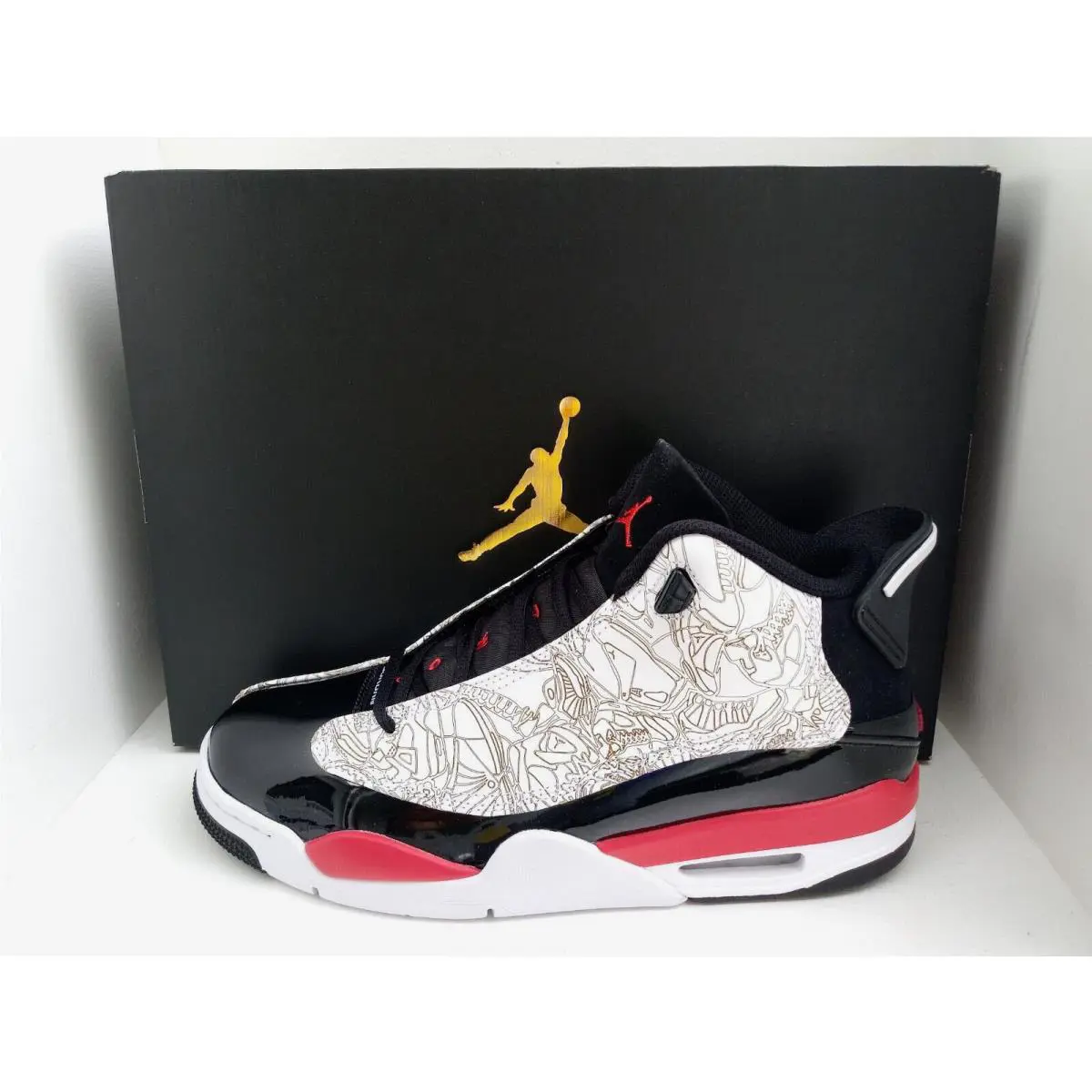 Nike shoes - Air Jordan Dub Zero - Air Dub Zero - 311046 162 - WHITE/FIRE RED-BLACK 1