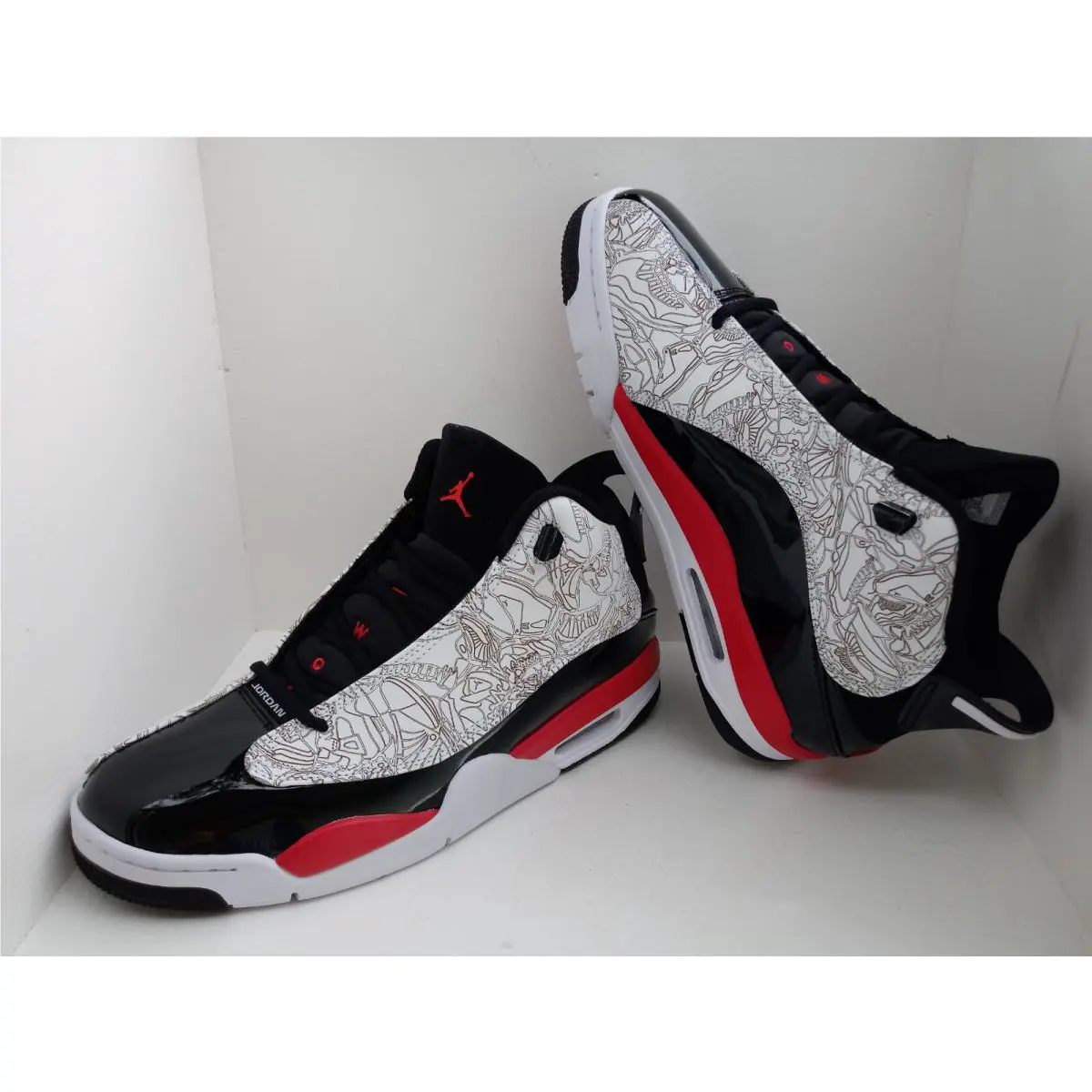 Nike shoes - Air Jordan Dub Zero - Air Dub Zero - 311046 162 - WHITE/FIRE RED-BLACK 7