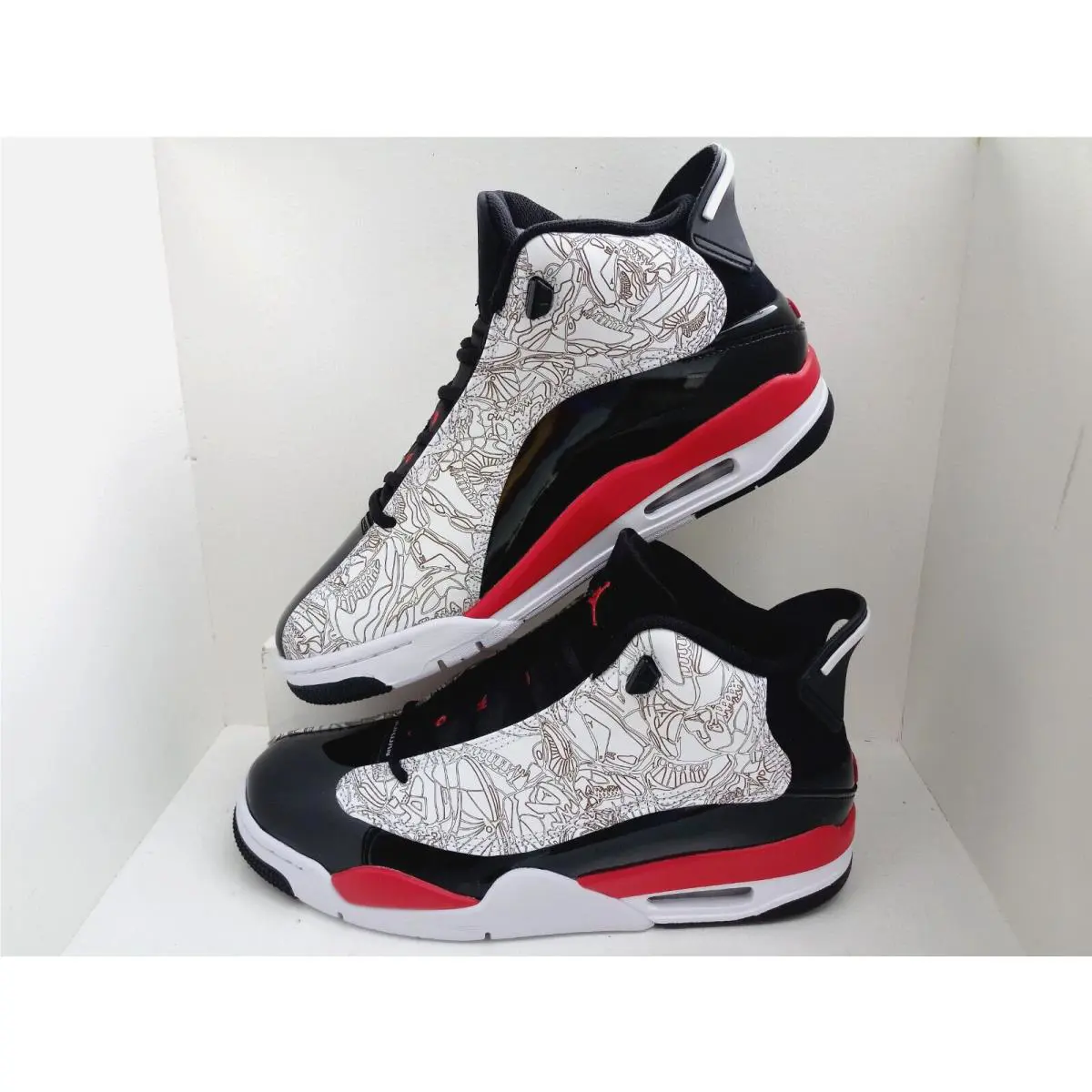 Nike shoes - Air Jordan Dub Zero - Air Dub Zero - 311046 162 - WHITE/FIRE RED-BLACK 12