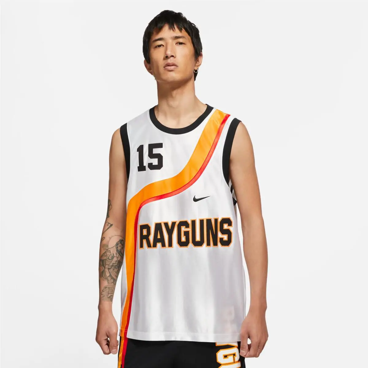 Nike clothing - White-Gold Orange 1