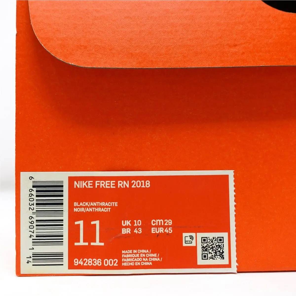 Nike shoes - Nike Free Rn 2018 - Free - 942836002 - Black 10