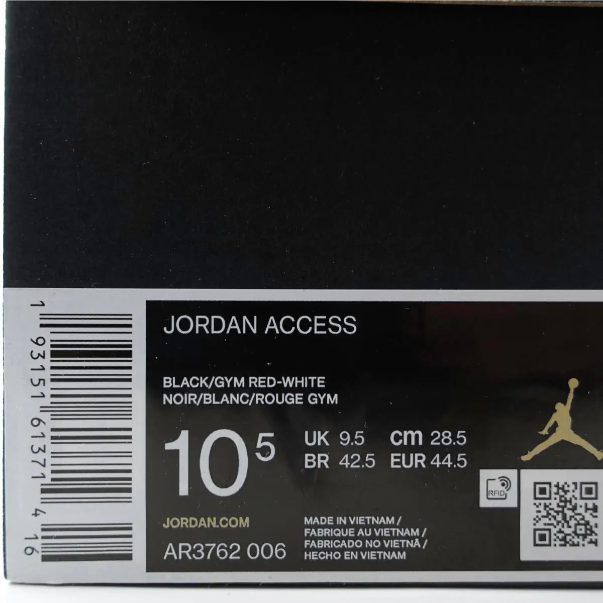 Nike shoes - Air Jordan Access - Air Access - AR3762-006 - Black / Gym Red - White 1