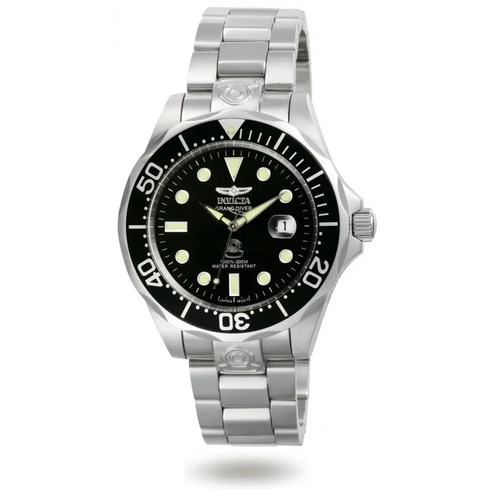 Women`s 3044 Pro Diver Automatic 3 Hand Black Dial Watch by Invicta