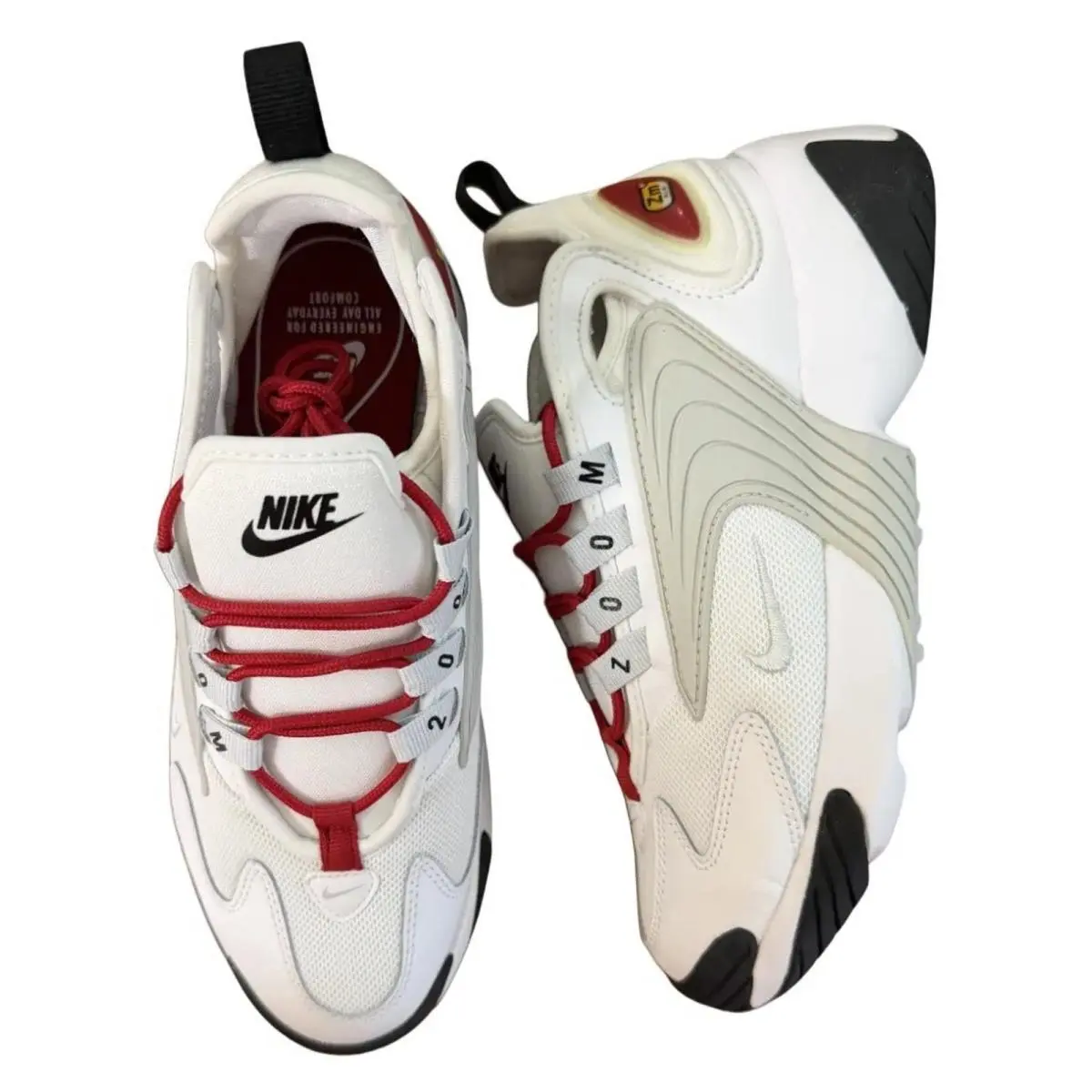 Nike shoes - WMNS Nike Zoom 2K - WMNS Zoom - AO0354 107 - White/Pure Platinum-Gym Red 1