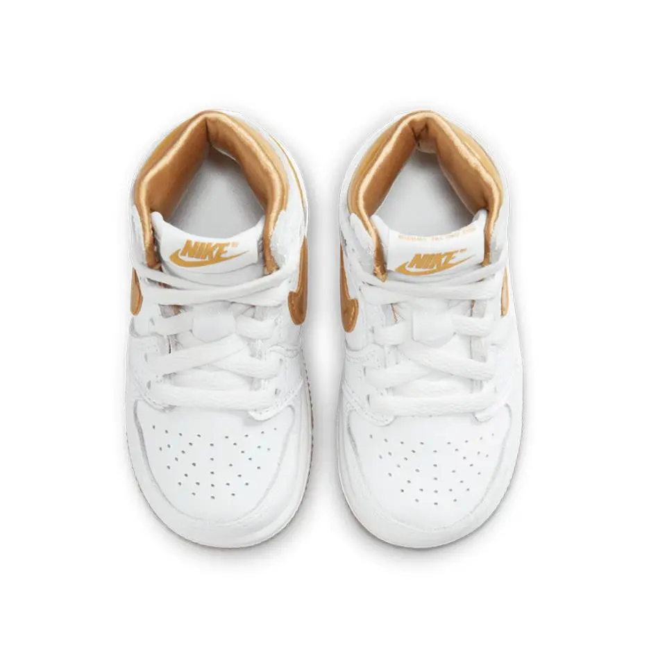 Nike shoes - Jordan 1 Retro High OG - White/Metallic Gold/Gum Light Brown 4