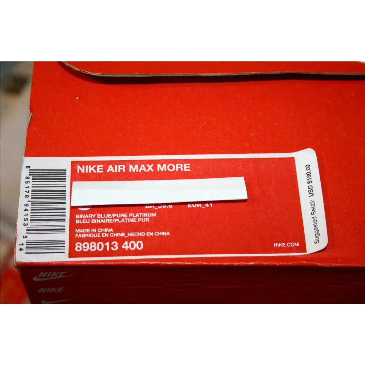 Nike shoes - Nike Air Max More - Air Max More - 898013 400 - Blue 3