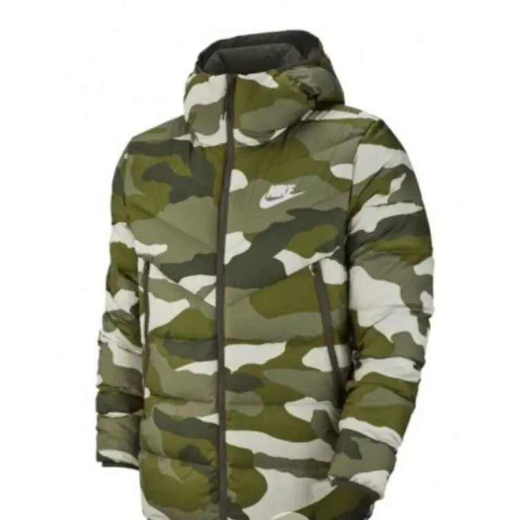 Nike Puffer Down Windrunner CAM0 Hoodie BV4763-222 Puffer Jacket - Green