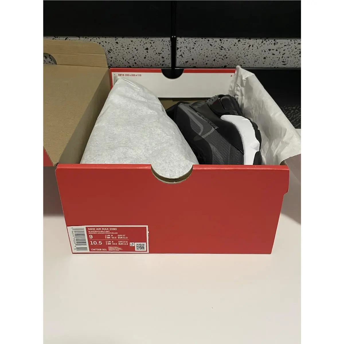 Nike shoes - Nike Air Max 2090 - Air Max - CW7306-001 - Black/White-Wolf Grey 5