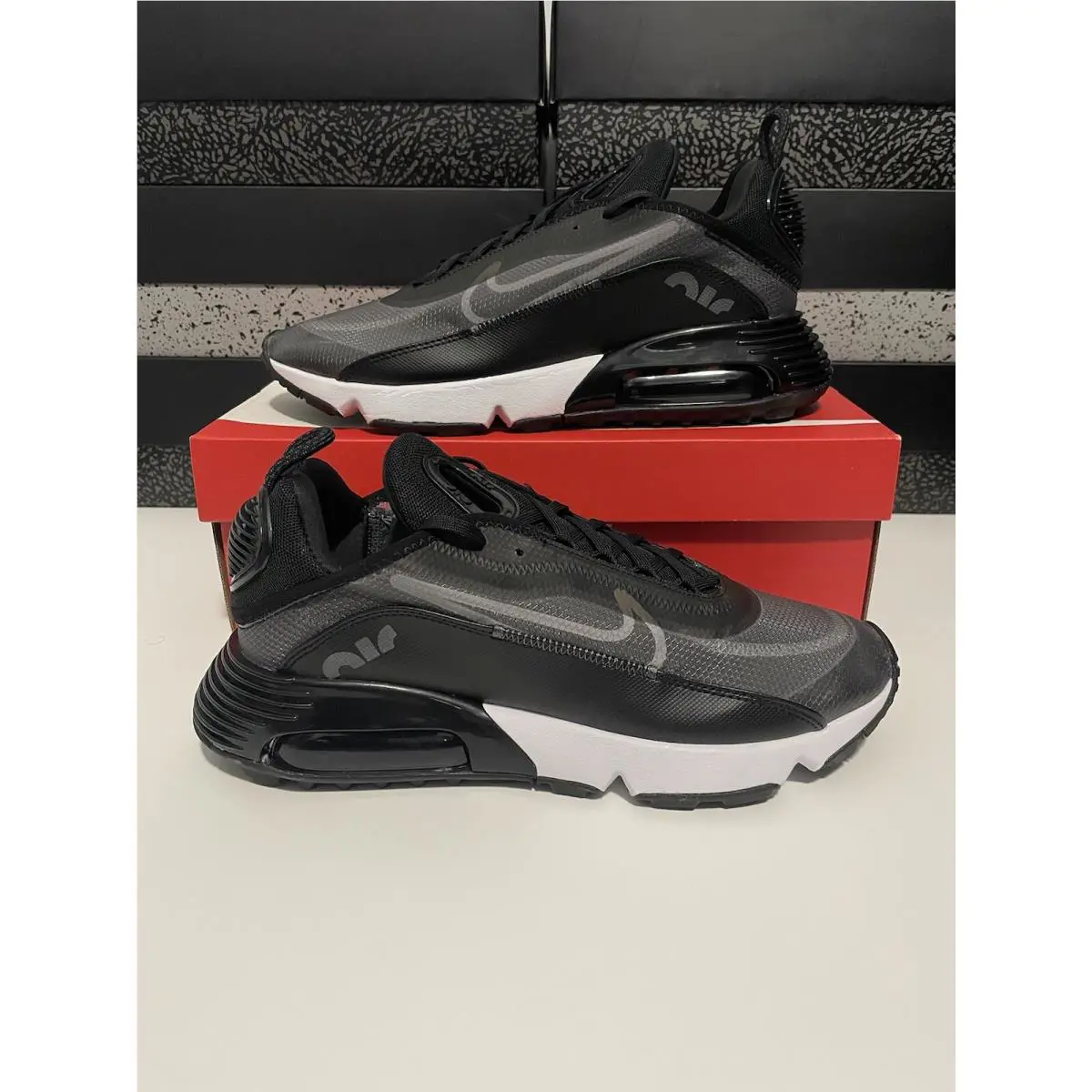 Nike shoes - Nike Air Max 2090 - Air Max - CW7306-001 - Black/White-Wolf Grey 6