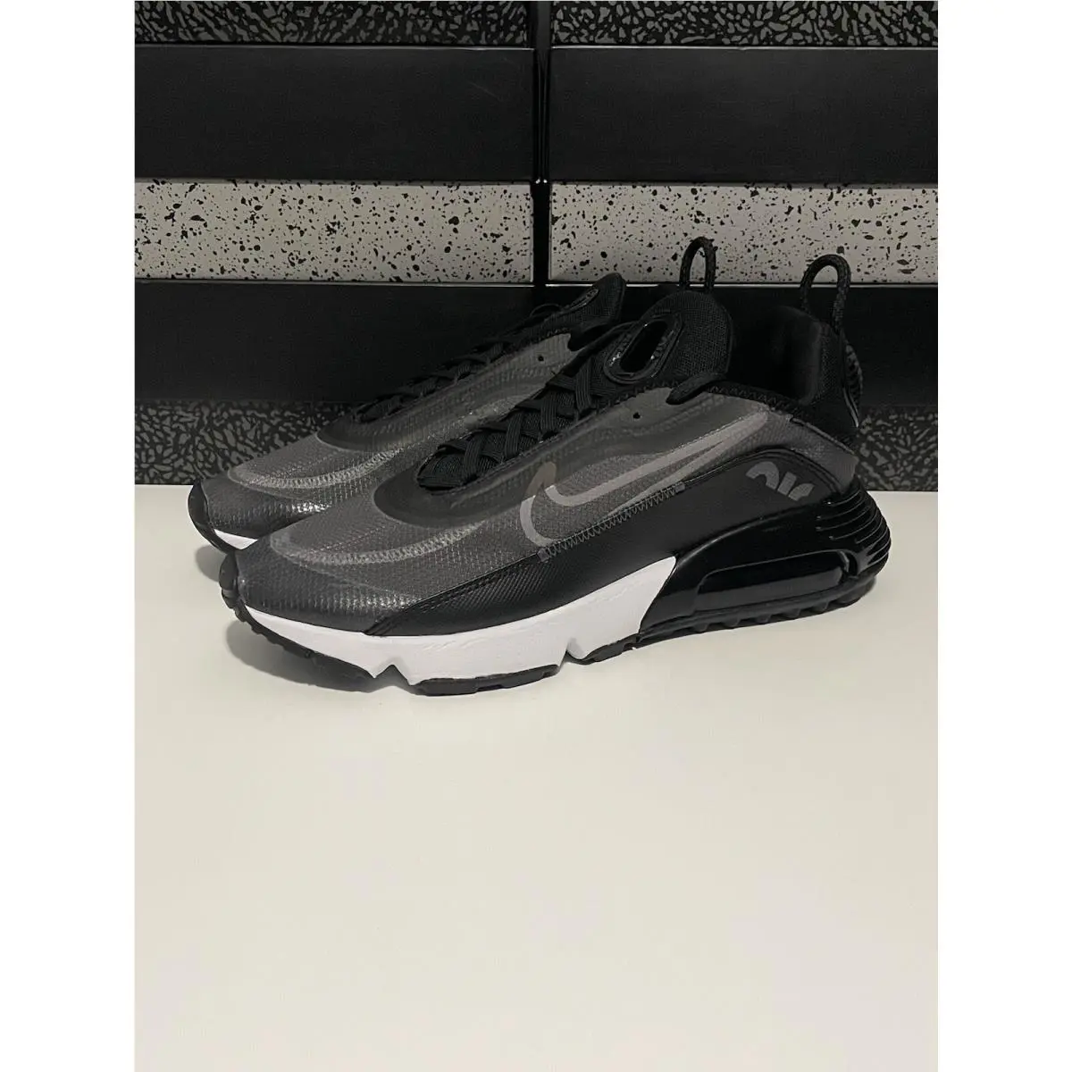 Nike shoes - Nike Air Max 2090 - Air Max - CW7306-001 - Black/White-Wolf Grey 7
