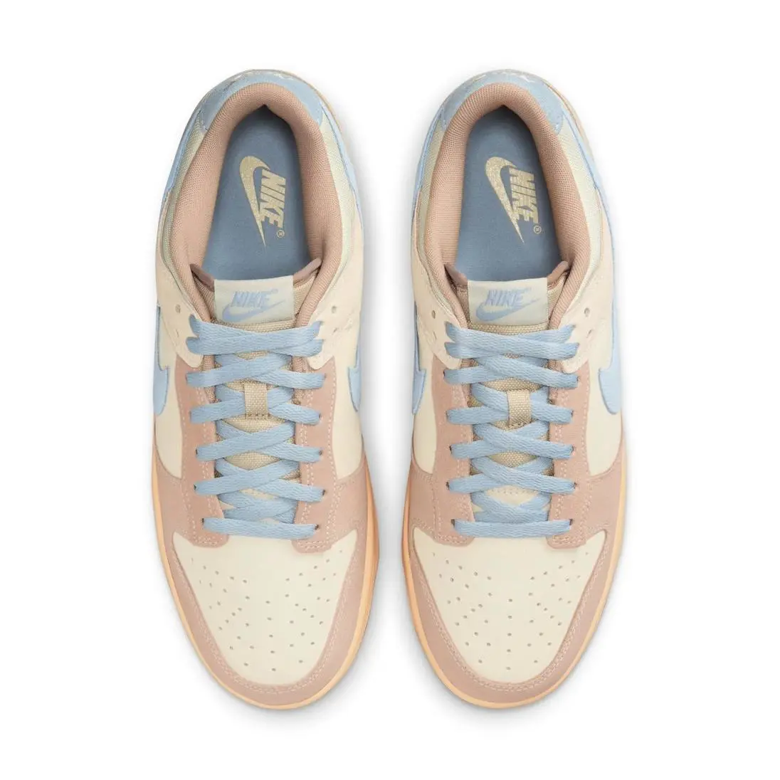 Nike shoes - Nike Dunk Low - Dunk Low - HF0106-100 - Coconut Milk/Light Armory Blue/Sanddrift/Hemp/Sesame/Gum Medium B 4