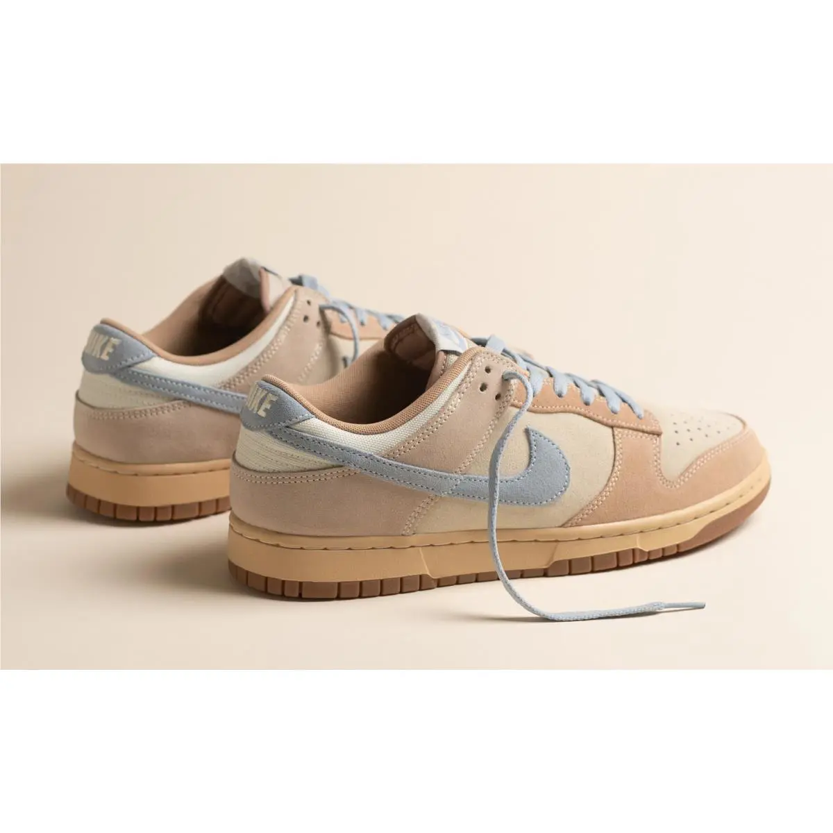 Nike shoes - Nike Dunk Low - Dunk Low - HF0106-100 - Coconut Milk/Light Armory Blue/Sanddrift/Hemp/Sesame/Gum Medium B 21
