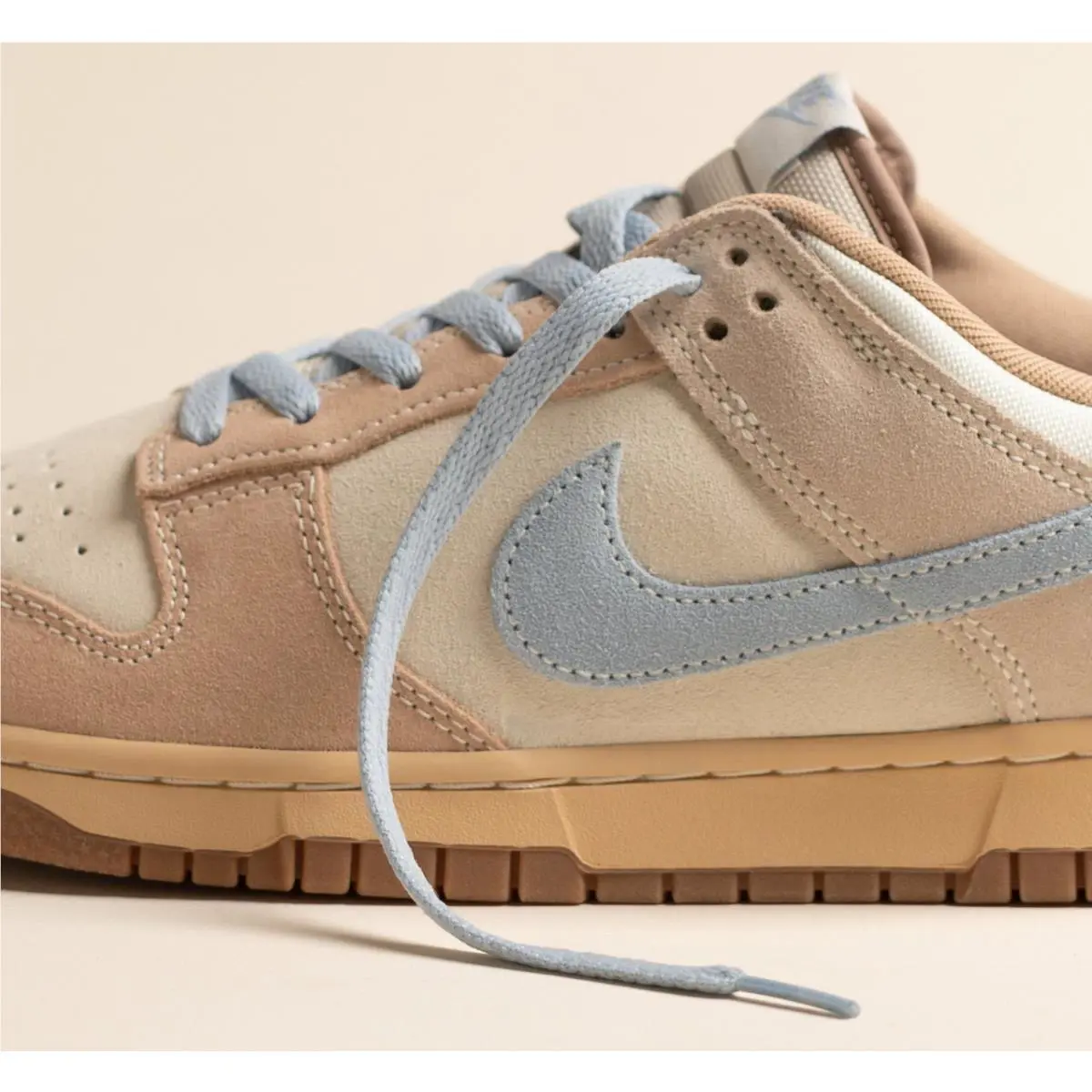 Nike shoes - Nike Dunk Low - Dunk Low - HF0106-100 - Coconut Milk/Light Armory Blue/Sanddrift/Hemp/Sesame/Gum Medium B 22