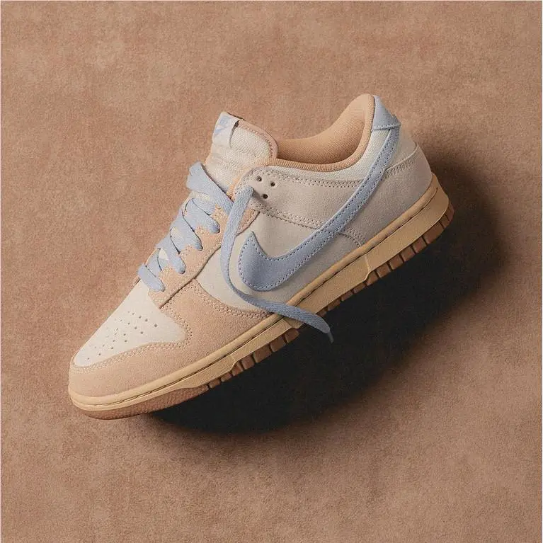 Nike shoes - Nike Dunk Low - Dunk Low - HF0106-100 - Coconut Milk/Light Armory Blue/Sanddrift/Hemp/Sesame/Gum Medium B 11