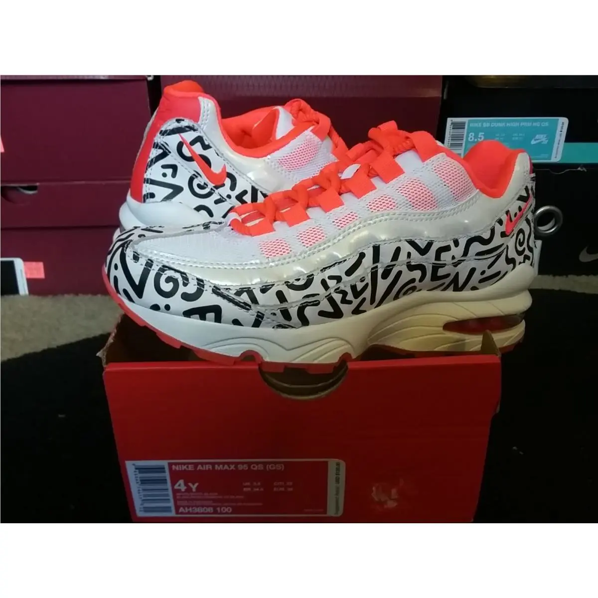 Nike shoes - Nike Air Max 95 - Air Max - AH3808 100 - White 0