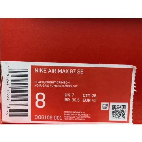 Nike shoes - Nike Air Max 97 - Air Max - Black/ Crimson/ Gray 0