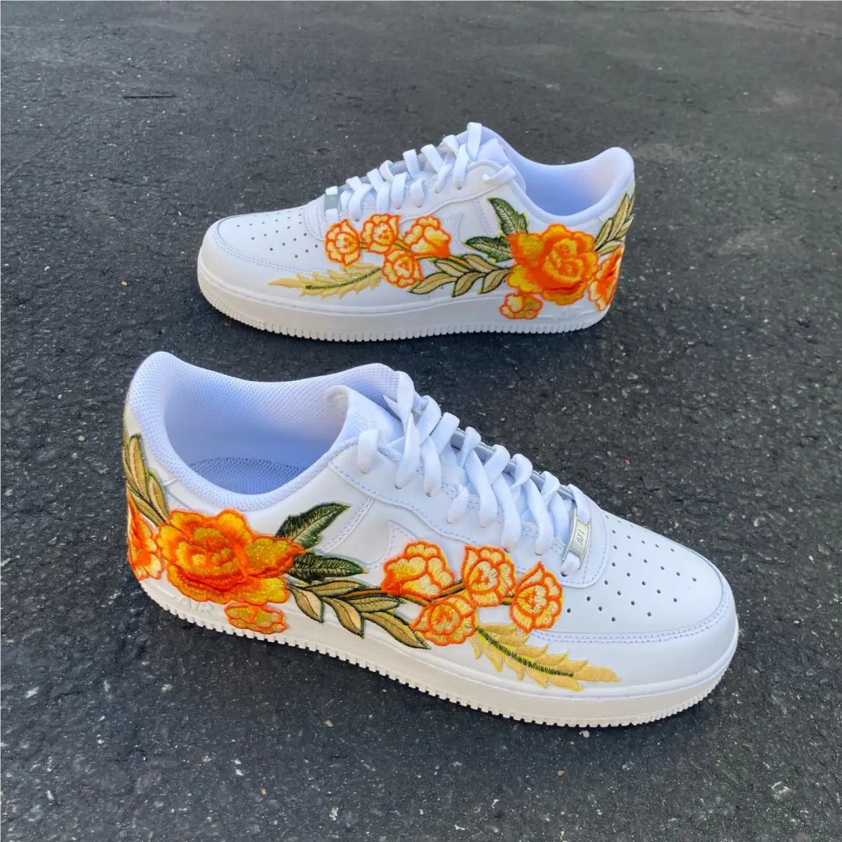 Nike shoes - Nike Air Force 1 - Air Force - CW2288-111 - White, of Shoe: White, Of Rose: Orange 4