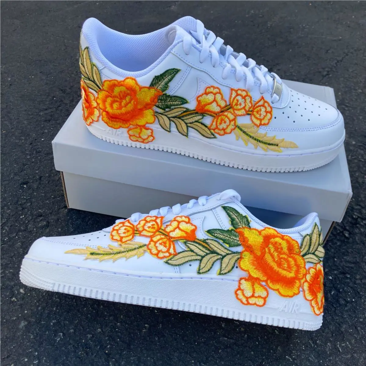 Nike shoes - Nike Air Force 1 - Air Force - CW2288-111 - White, of Shoe: White, Of Rose: Orange 5