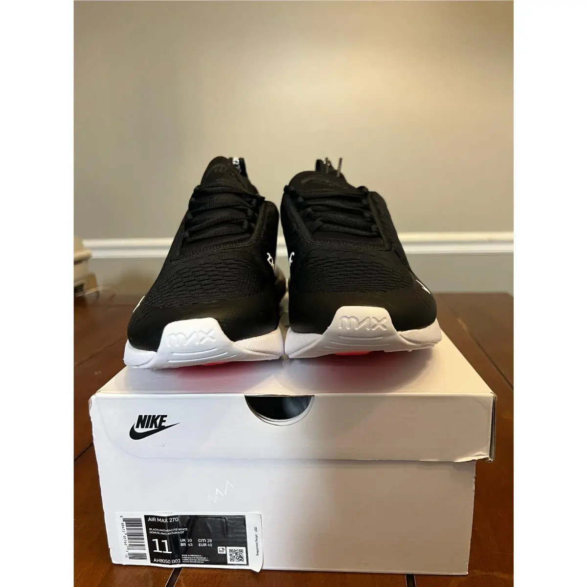 Nike shoes - Nike Air Max 270 - Air Max - AH8050-002 DC1072-100 - white & black 1