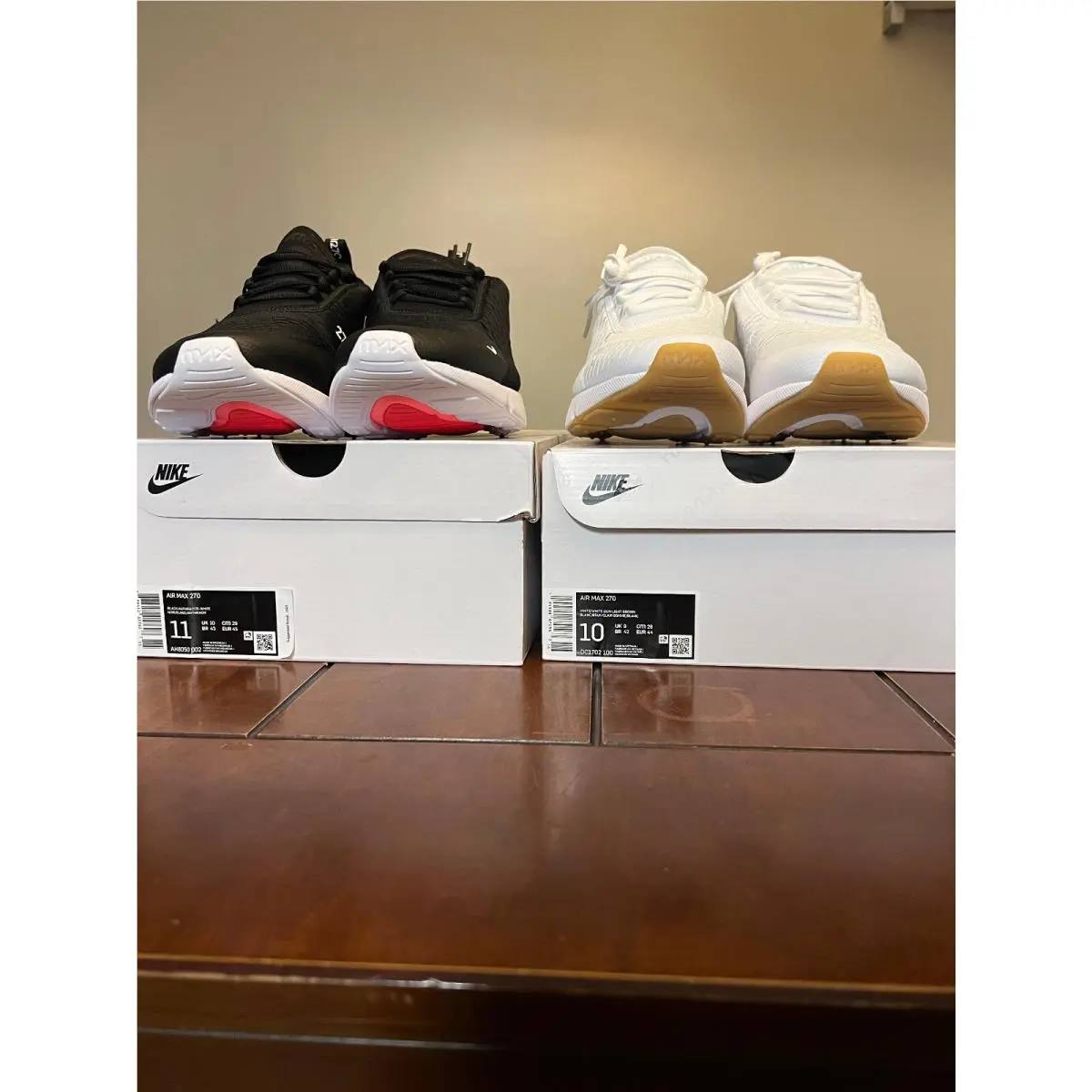 Nike shoes - Nike Air Max 270 - Air Max - AH8050-002 DC1072-100 - white & black 2