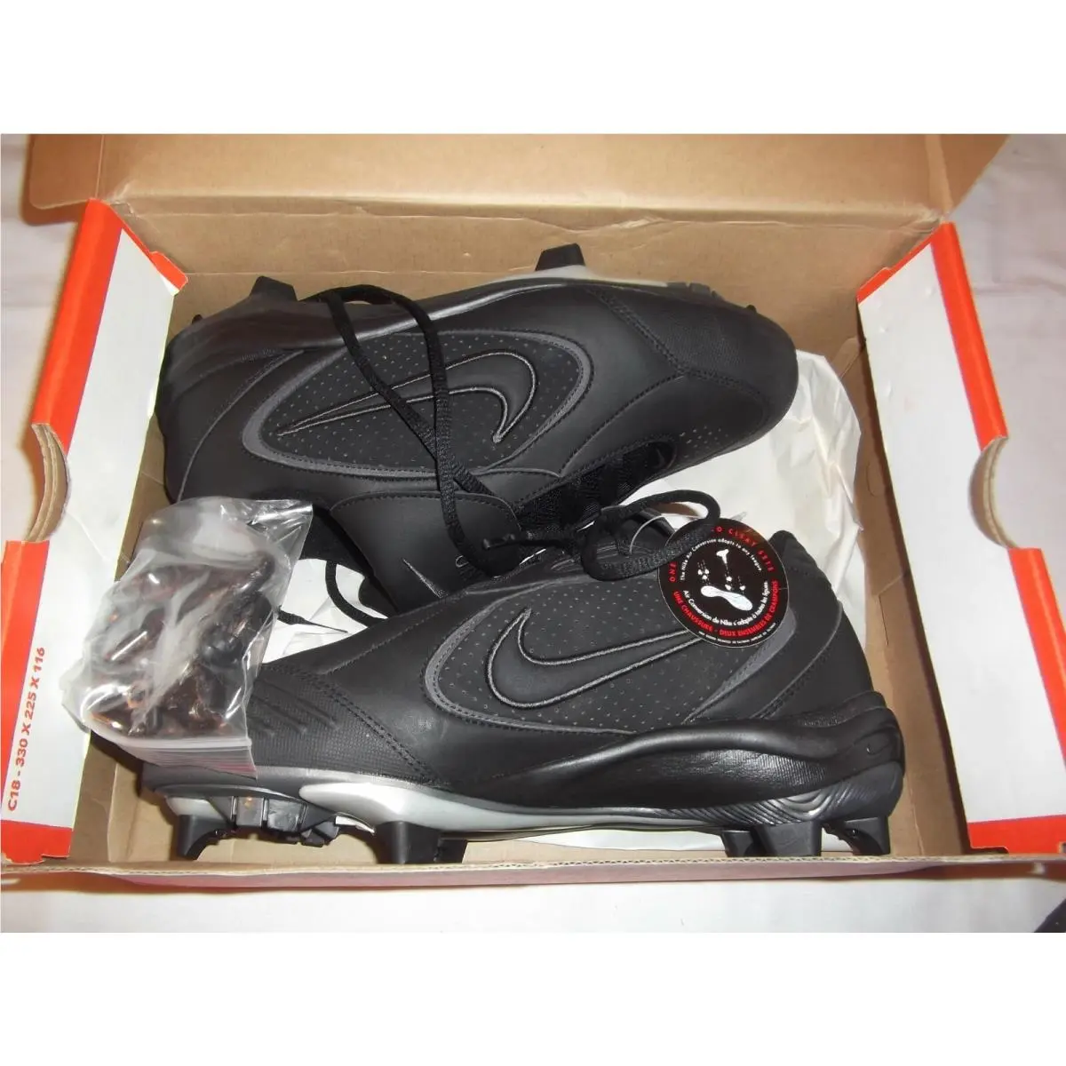 Nike Air Conversion Mens Metal Baseball Cleats Shoes Sizes 6