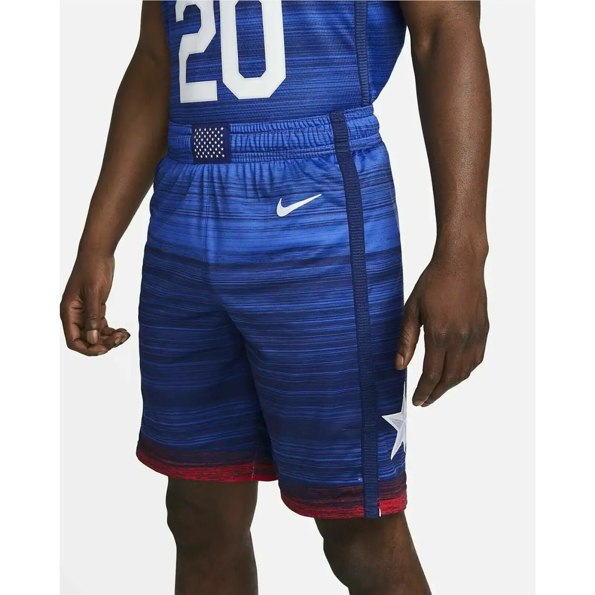 Nike Usa Basketball Short 2020 Olympics CT6628-451 Men`s Multi Size