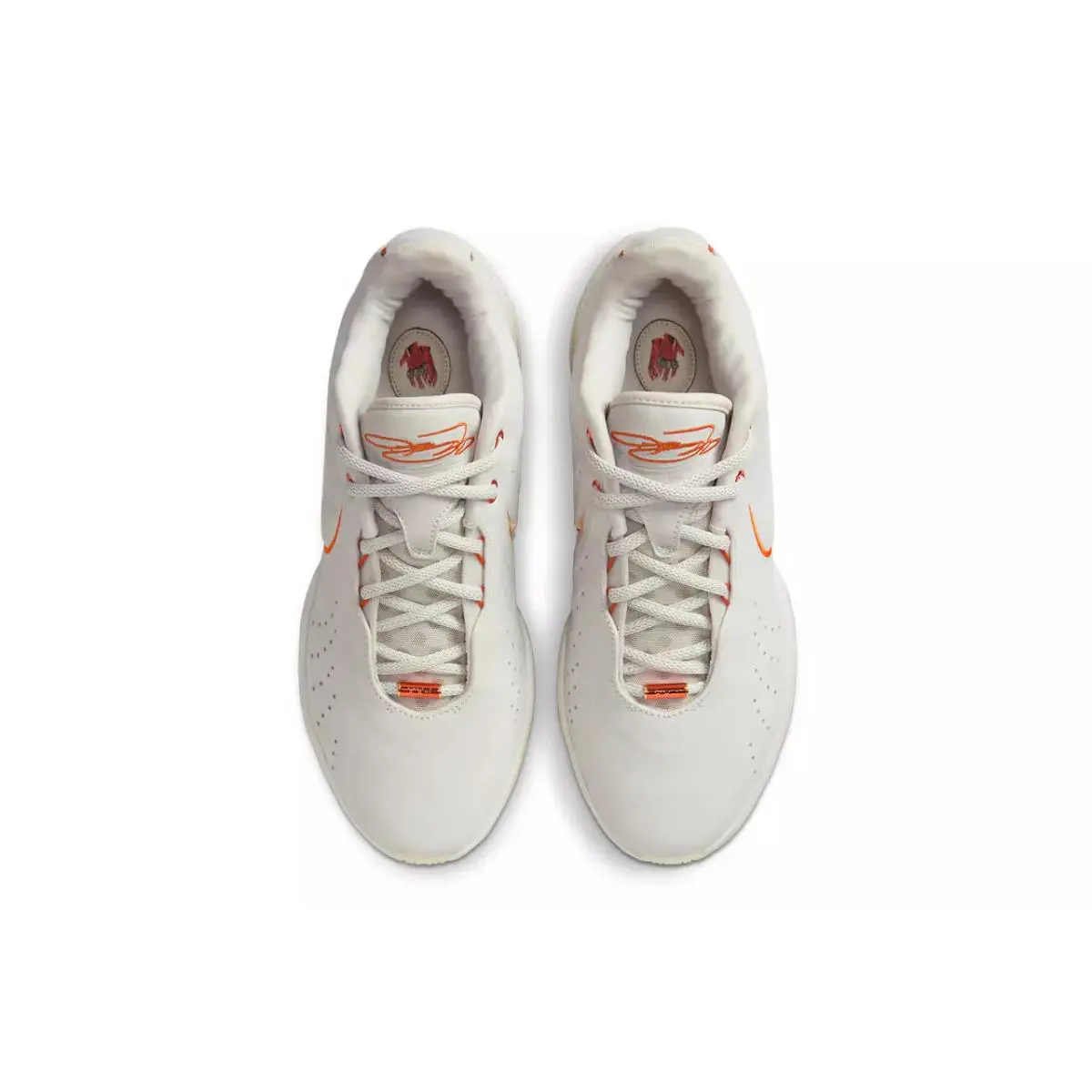 Nike shoes - Nike LeBron 21 - LeBron - FV2345 001 - LIGHT BONE /CAMPFIRE ORANGE 2