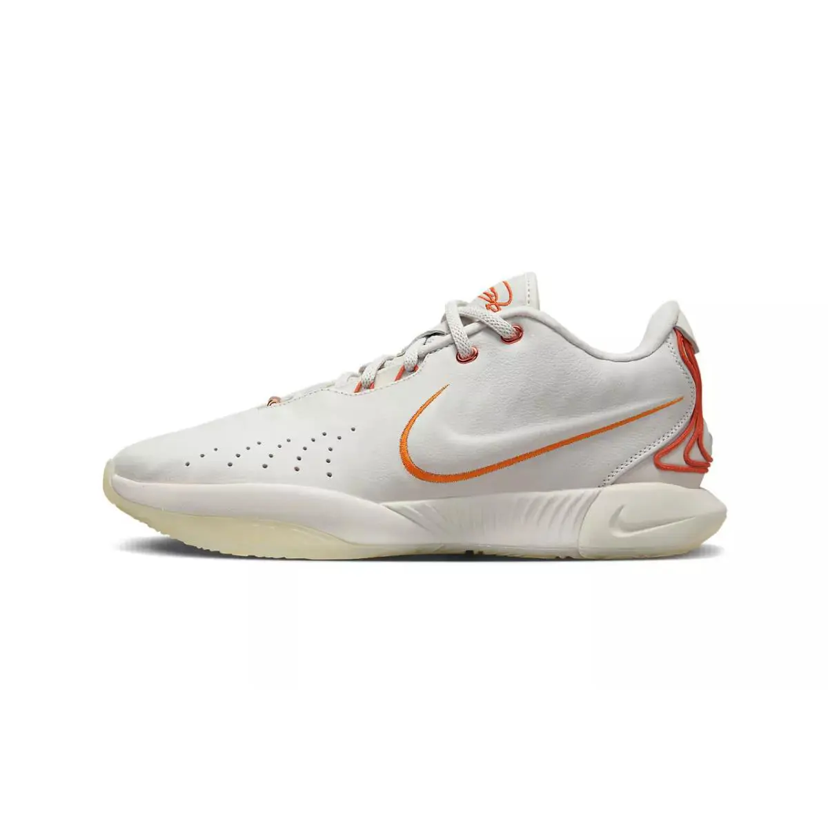Nike shoes - Nike LeBron 21 - LeBron - FV2345 001 - LIGHT BONE /CAMPFIRE ORANGE 5