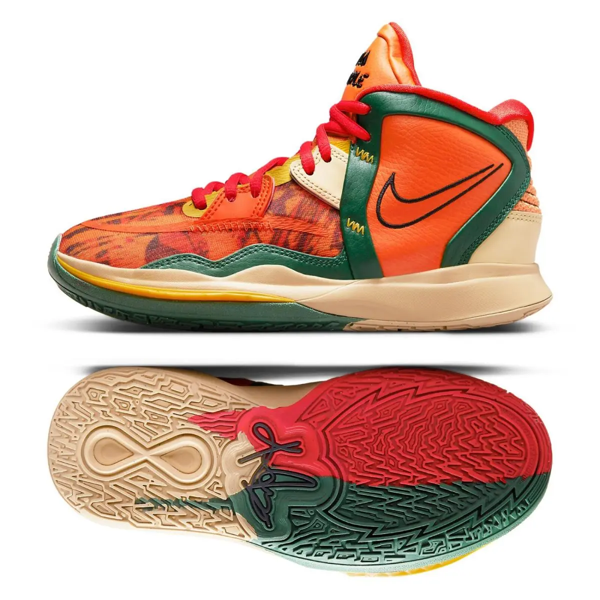 Nike shoes - DD0334-800 - DD0334-800 - Safety Orange/Gorge Green/Sesame/Black 8