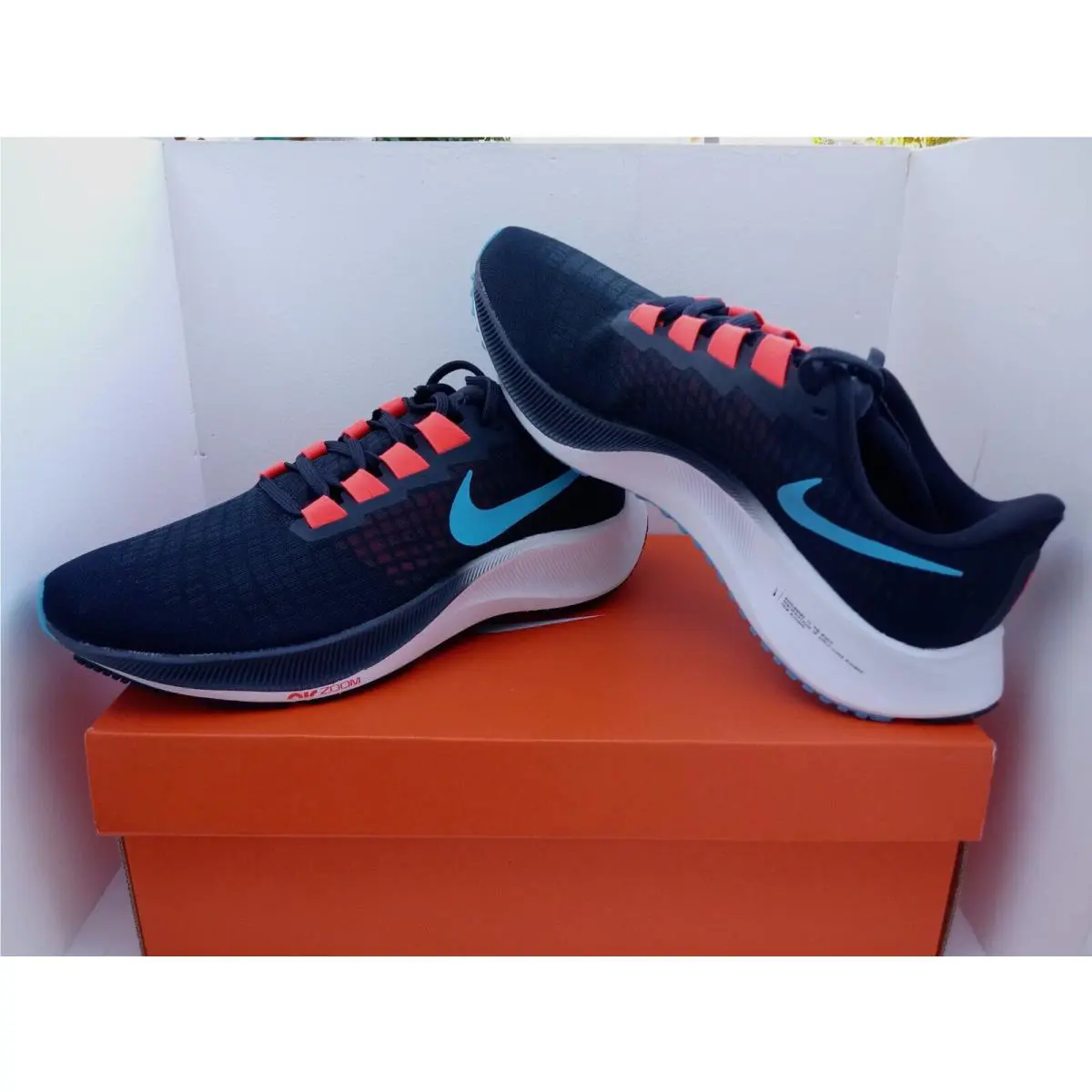 Nike shoes - Nike Air Zoom Pegasus - Air Zoom Pegasus - BQ9646-011 - OFF Noir/LT BLUE FURY 2