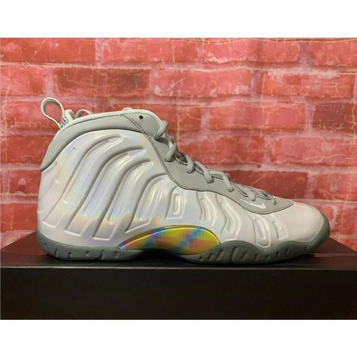Nike shoes - NIKE LITTLE POSITE - LITTLE POSITE - CU1054-001 - Light Smoke Grey/White/Blue Fury 0