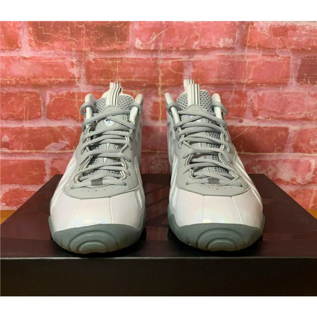 Nike shoes - NIKE LITTLE POSITE - LITTLE POSITE - CU1054-001 - Light Smoke Grey/White/Blue Fury 2