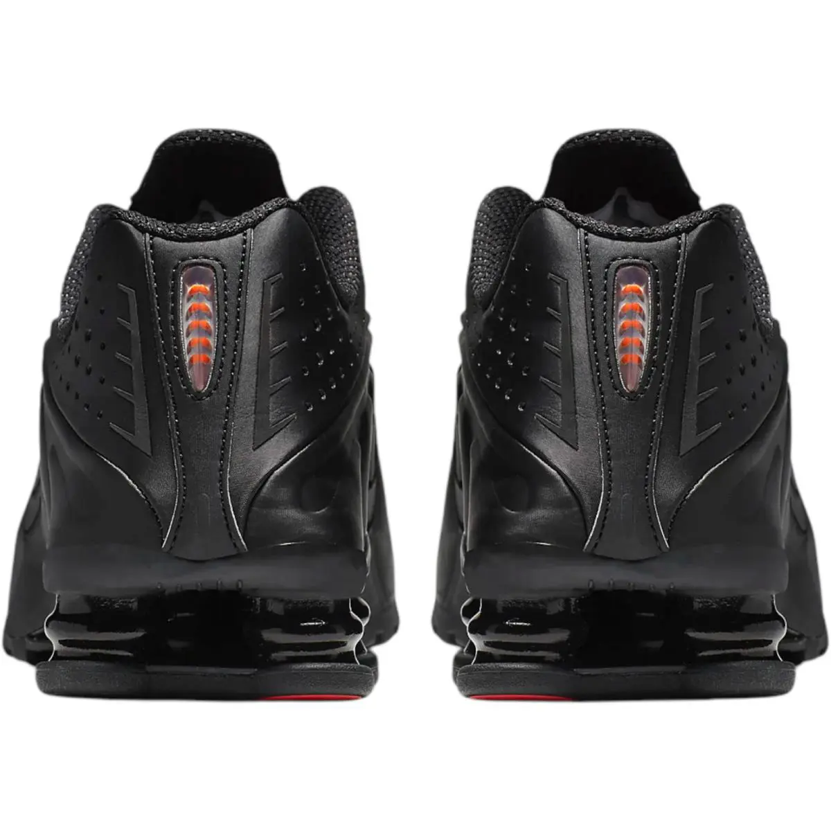 Nike shoes - Nike Shox R4 - Shox - Black/Black/Max Orange/Black 1