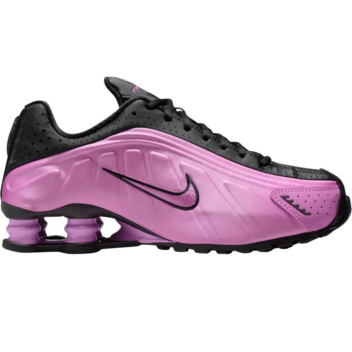 Shox R4 Women Sneaker Shoe Size 6-11 Colors Athletic Casual Black/Black/Light Magenta by Nike