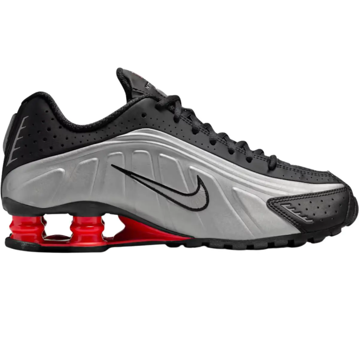 Nike shoes - Nike Shox R4 - Shox - Black/Black/Max Orange/Black 45