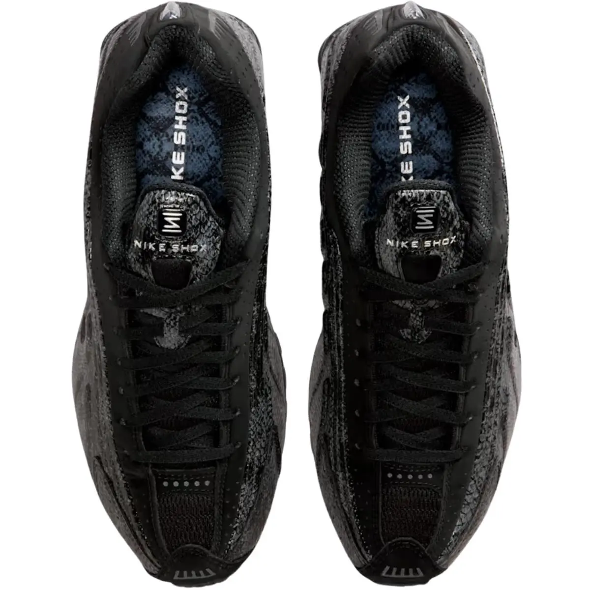 Nike shoes - Nike Shox R4 - Shox - Black/Black/Max Orange/Black 47