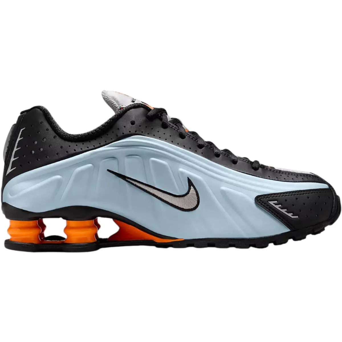 Nike shoes - Nike Shox R4 - Shox - Black/Black/Max Orange/Black 9