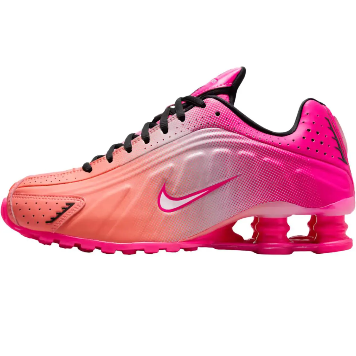 Nike shoes - Nike Shox R4 - Shox - Black/Black/Max Orange/Black 65