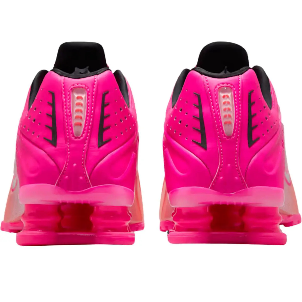 Nike shoes - Nike Shox R4 - Shox - Black/Black/Max Orange/Black 66