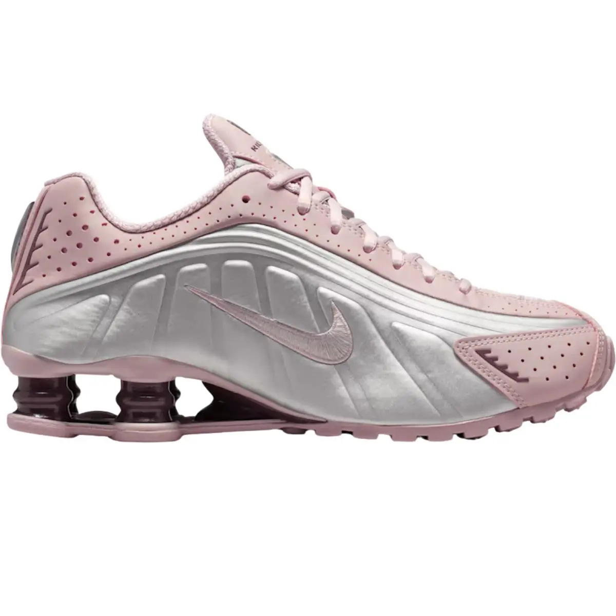 Shox R4 Women Sneaker Shoe Size 6-11 Colors Athletic Casual Particle Rose/Tattoo/Metallic Silver by Nike
