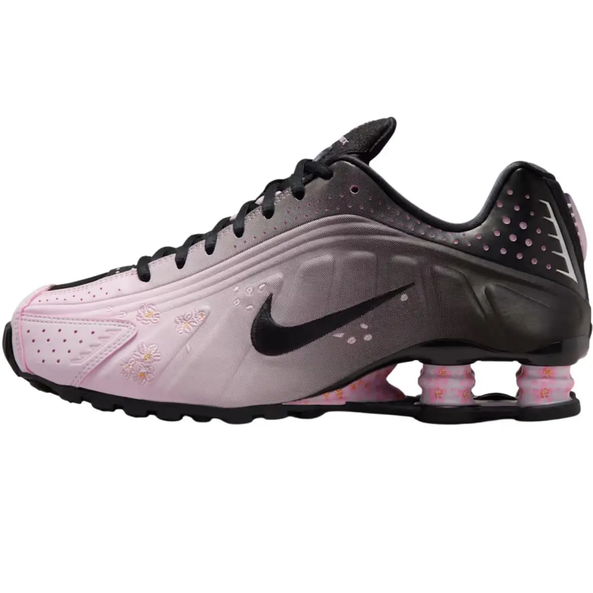 Nike shoes - Nike Shox R4 - Shox - Black/Black/Max Orange/Black 50