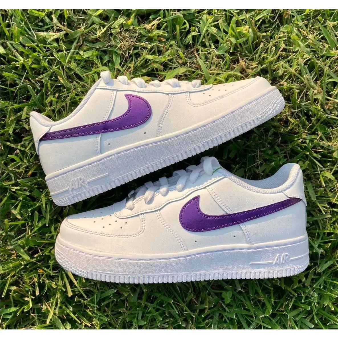 Nike shoes - Nike Air Force 1 - Air Force - DD8959-100 - White, Custom Shoes: Purple 17
