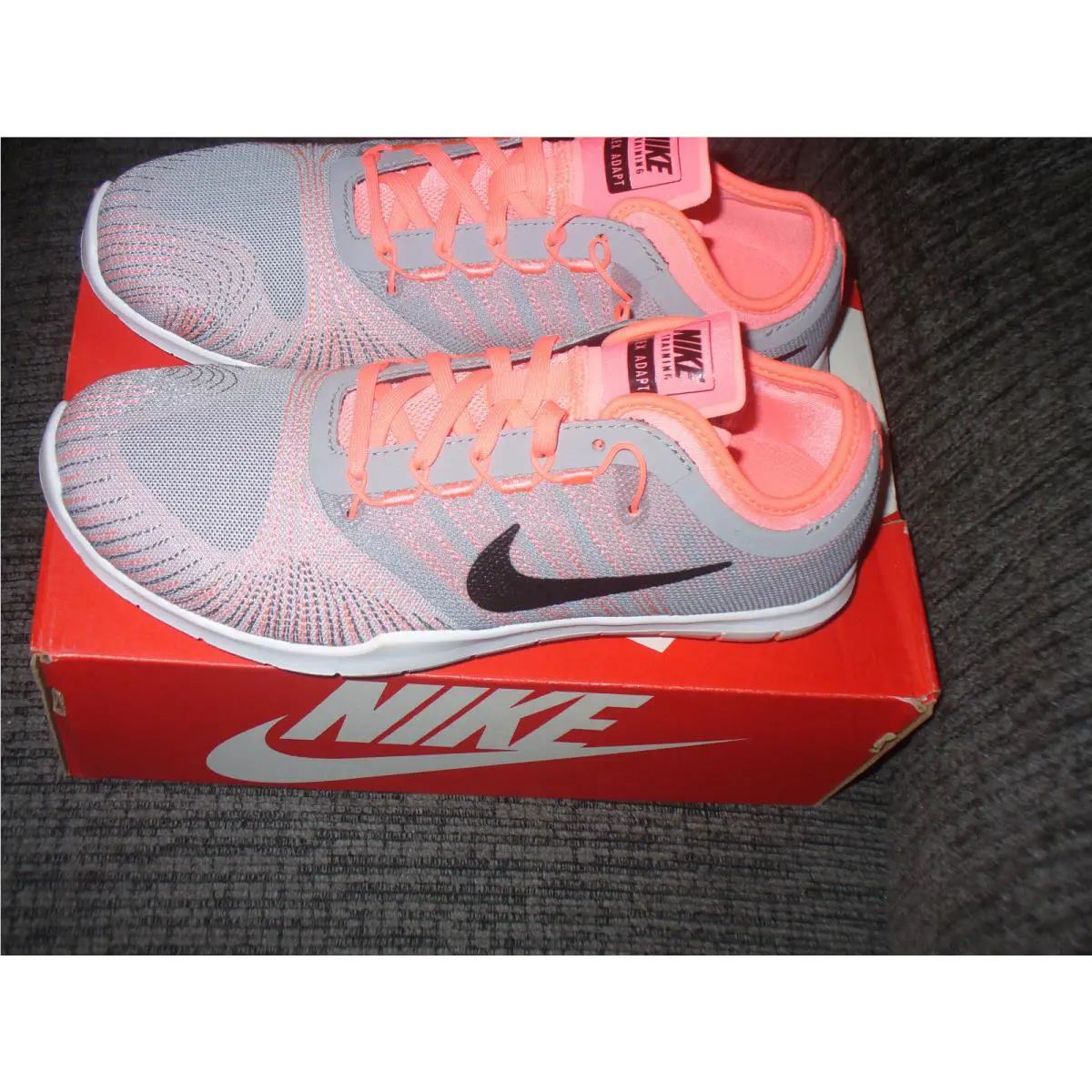 Nike shoes - FLEX ADAPT TR - FLEX ADAPT - 831579 006 - Grey/Orange 1