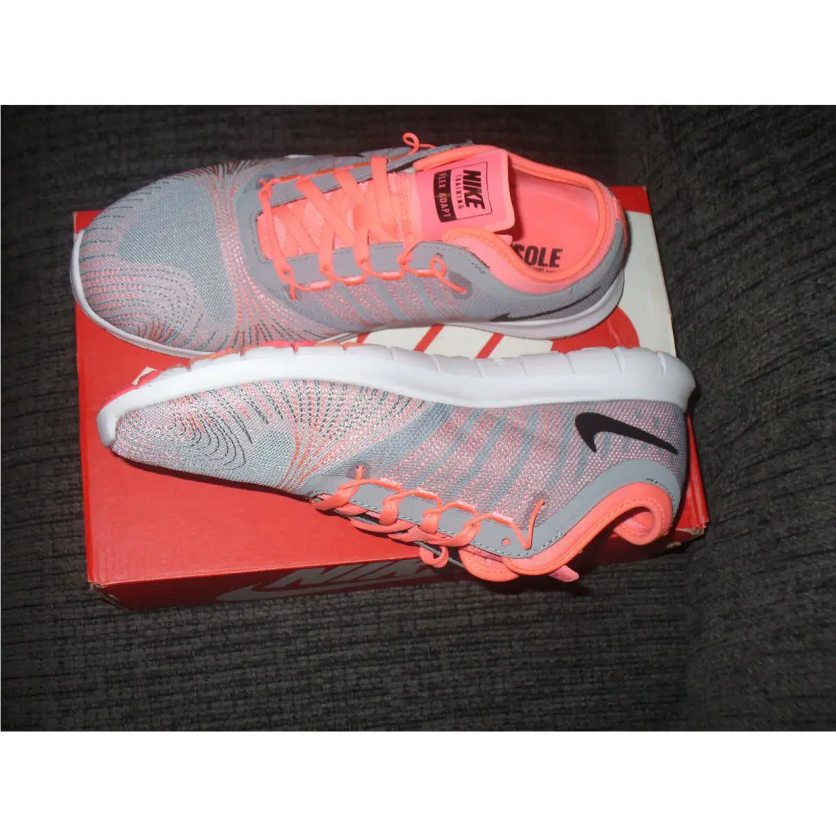 Nike shoes - FLEX ADAPT TR - FLEX ADAPT - 831579 006 - Grey/Orange 3