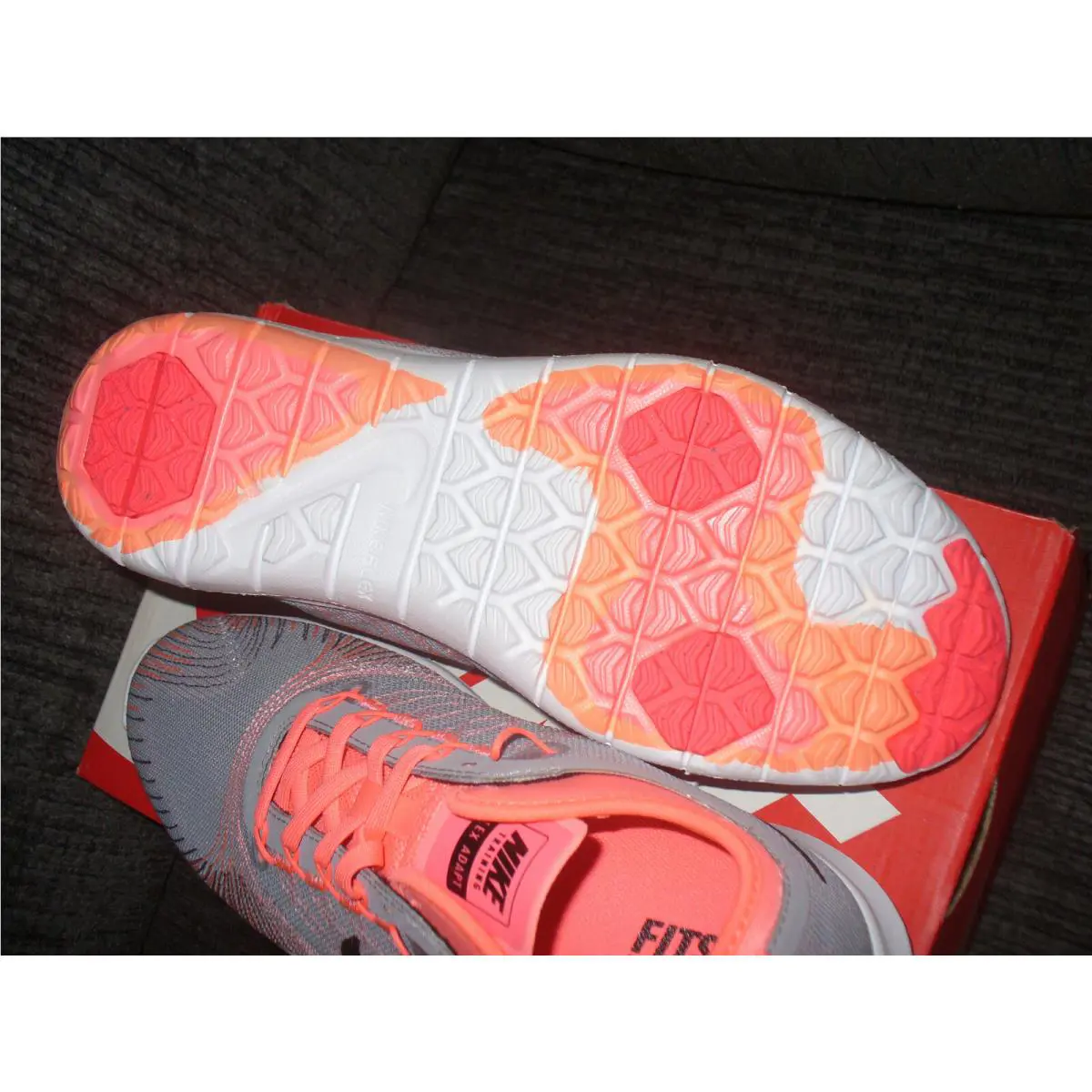 Nike shoes - FLEX ADAPT TR - FLEX ADAPT - 831579 006 - Grey/Orange 6