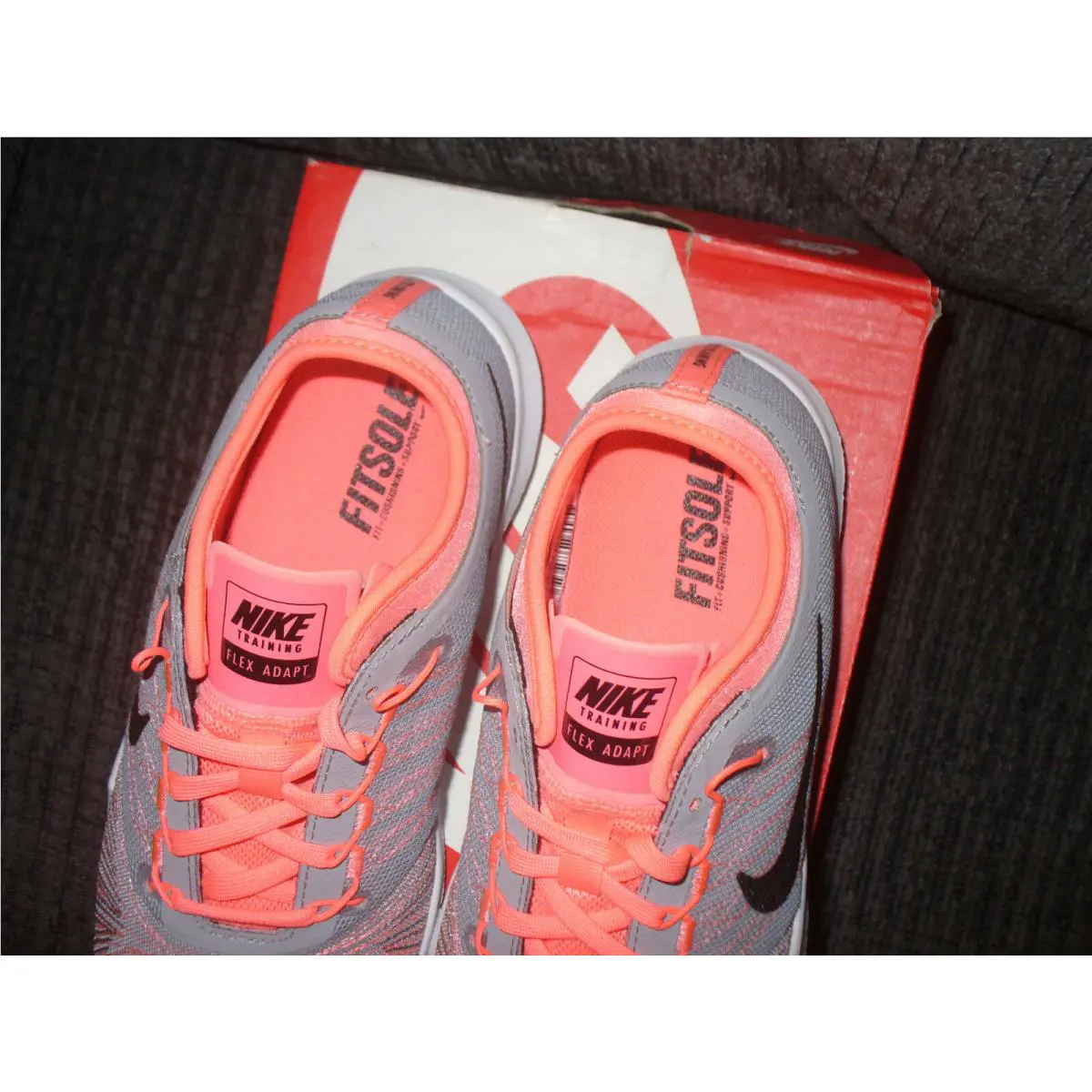 Nike shoes - FLEX ADAPT TR - FLEX ADAPT - 831579 006 - Grey/Orange 14