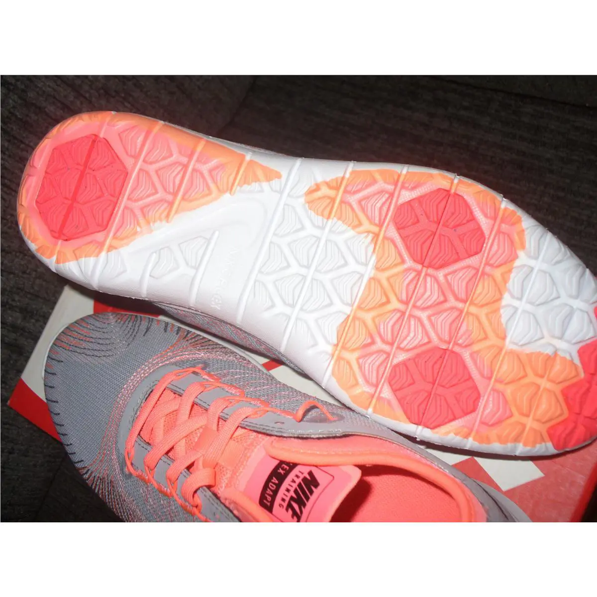Nike shoes - FLEX ADAPT TR - FLEX ADAPT - 831579 006 - Grey/Orange 18