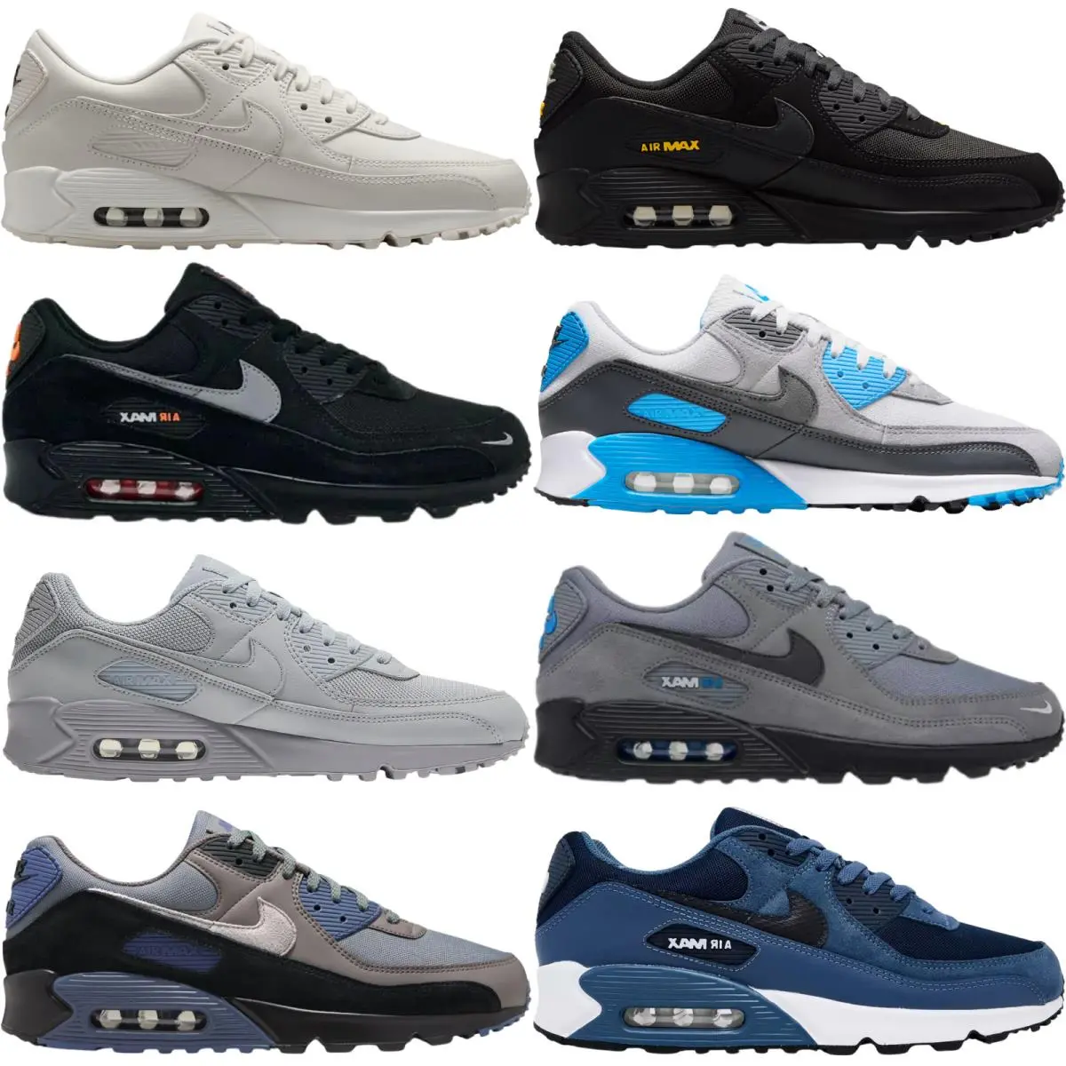 Nike shoes - Nike Air Max 90 - Air Max - Iron Grey/Dark Smoke Grey/Black/White 45