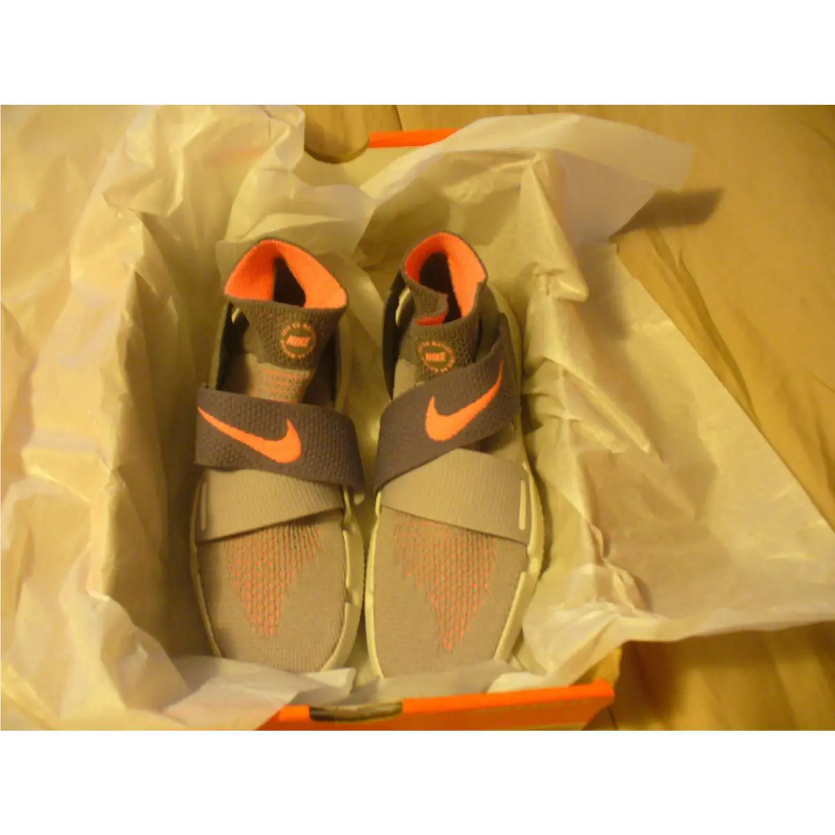 Nike shoes - Nike Free RN Motion - Free Motion - 942841-003 - Grey/Org 1